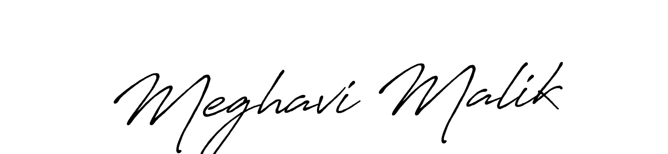 This is the best signature style for the Meghavi Malik name. Also you like these signature font (Antro_Vectra_Bolder). Mix name signature. Meghavi Malik signature style 7 images and pictures png