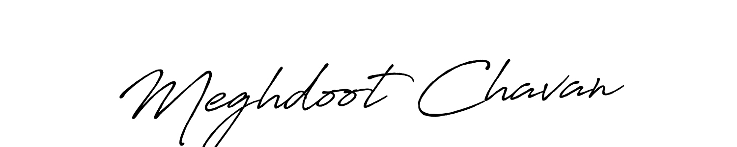 Design your own signature with our free online signature maker. With this signature software, you can create a handwritten (Antro_Vectra_Bolder) signature for name Meghdoot Chavan. Meghdoot Chavan signature style 7 images and pictures png