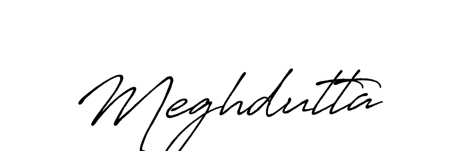Also You can easily find your signature by using the search form. We will create Meghdutta name handwritten signature images for you free of cost using Antro_Vectra_Bolder sign style. Meghdutta signature style 7 images and pictures png