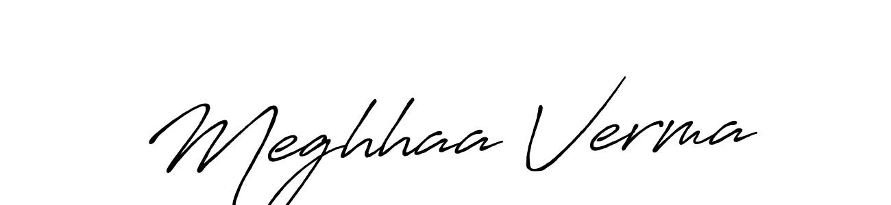 You should practise on your own different ways (Antro_Vectra_Bolder) to write your name (Meghhaa Verma) in signature. don't let someone else do it for you. Meghhaa Verma signature style 7 images and pictures png