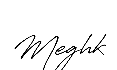 Design your own signature with our free online signature maker. With this signature software, you can create a handwritten (Antro_Vectra_Bolder) signature for name Meghk. Meghk signature style 7 images and pictures png
