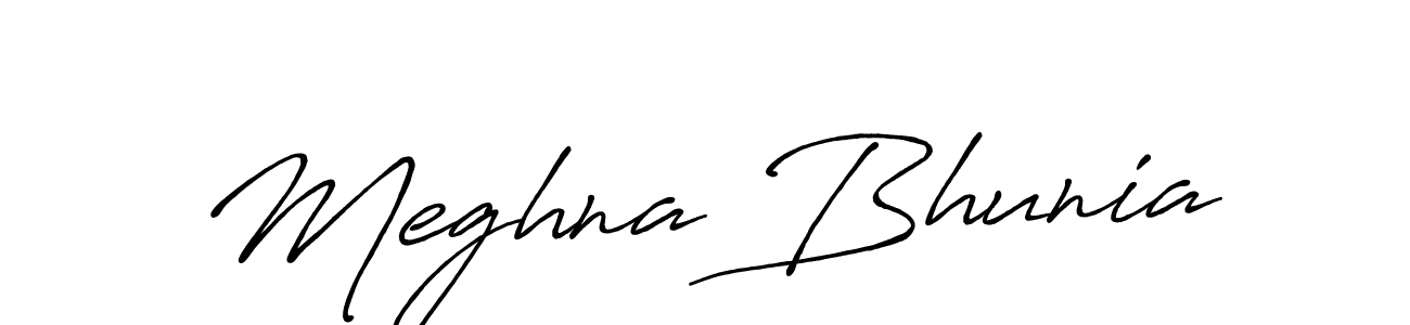 Also we have Meghna Bhunia name is the best signature style. Create professional handwritten signature collection using Antro_Vectra_Bolder autograph style. Meghna Bhunia signature style 7 images and pictures png