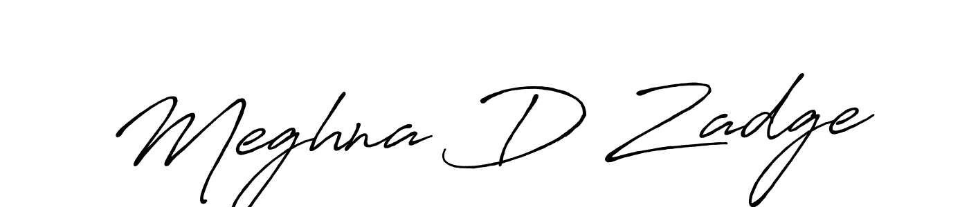 You can use this online signature creator to create a handwritten signature for the name Meghna D Zadge. This is the best online autograph maker. Meghna D Zadge signature style 7 images and pictures png