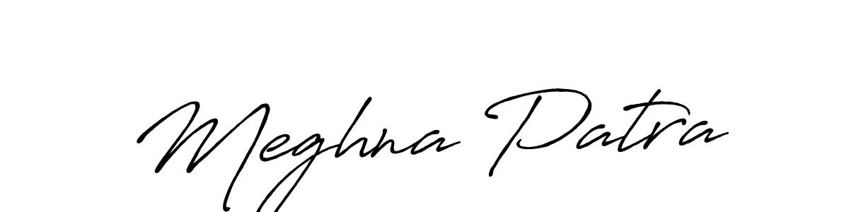 Meghna Patra stylish signature style. Best Handwritten Sign (Antro_Vectra_Bolder) for my name. Handwritten Signature Collection Ideas for my name Meghna Patra. Meghna Patra signature style 7 images and pictures png