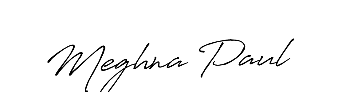 It looks lik you need a new signature style for name Meghna Paul. Design unique handwritten (Antro_Vectra_Bolder) signature with our free signature maker in just a few clicks. Meghna Paul signature style 7 images and pictures png