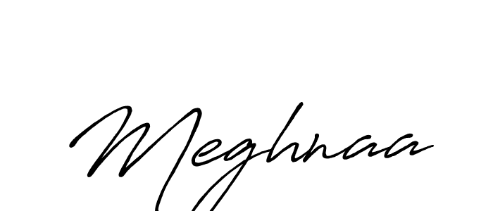 Use a signature maker to create a handwritten signature online. With this signature software, you can design (Antro_Vectra_Bolder) your own signature for name Meghnaa. Meghnaa signature style 7 images and pictures png