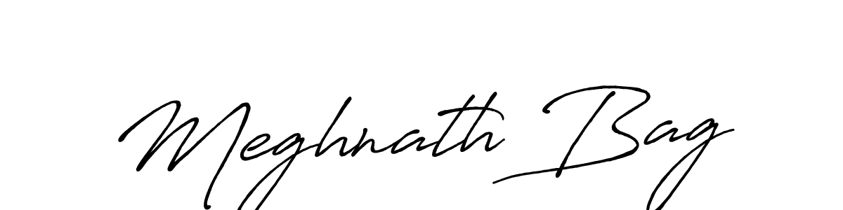 Design your own signature with our free online signature maker. With this signature software, you can create a handwritten (Antro_Vectra_Bolder) signature for name Meghnath Bag. Meghnath Bag signature style 7 images and pictures png
