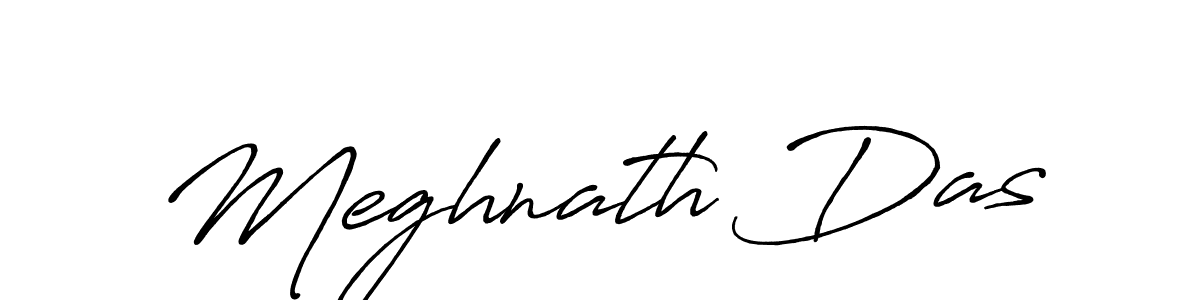 How to make Meghnath Das name signature. Use Antro_Vectra_Bolder style for creating short signs online. This is the latest handwritten sign. Meghnath Das signature style 7 images and pictures png