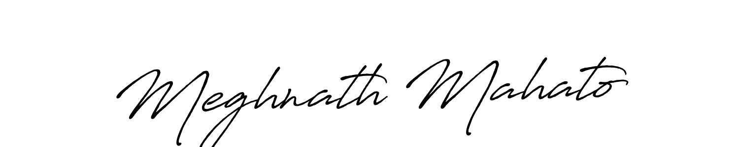 The best way (Antro_Vectra_Bolder) to make a short signature is to pick only two or three words in your name. The name Meghnath Mahato include a total of six letters. For converting this name. Meghnath Mahato signature style 7 images and pictures png