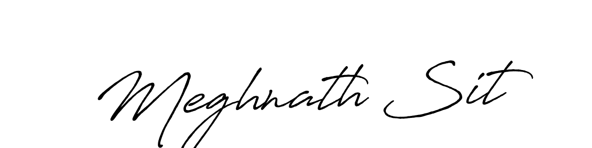 You should practise on your own different ways (Antro_Vectra_Bolder) to write your name (Meghnath Sit) in signature. don't let someone else do it for you. Meghnath Sit signature style 7 images and pictures png