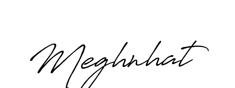 How to make Meghnhat name signature. Use Antro_Vectra_Bolder style for creating short signs online. This is the latest handwritten sign. Meghnhat signature style 7 images and pictures png