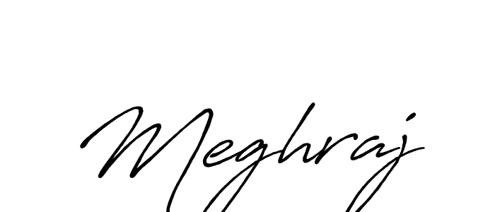How to make Meghraj signature? Antro_Vectra_Bolder is a professional autograph style. Create handwritten signature for Meghraj name. Meghraj signature style 7 images and pictures png