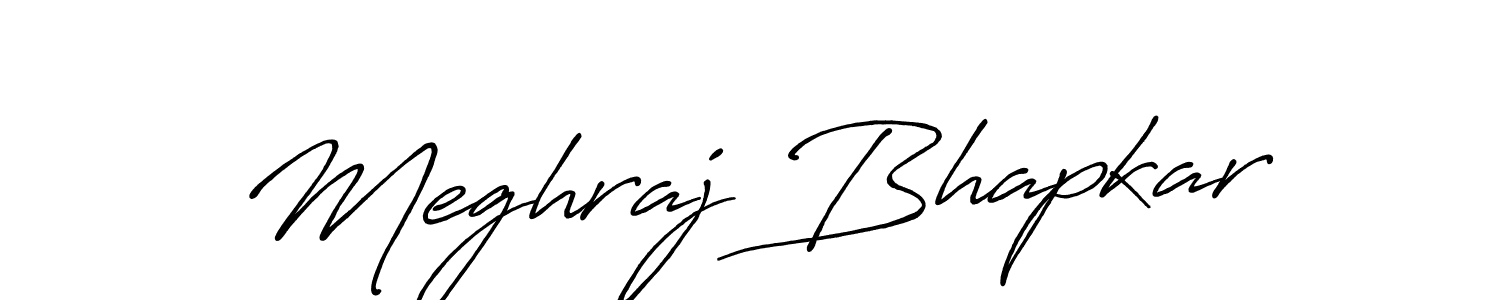 Antro_Vectra_Bolder is a professional signature style that is perfect for those who want to add a touch of class to their signature. It is also a great choice for those who want to make their signature more unique. Get Meghraj Bhapkar name to fancy signature for free. Meghraj Bhapkar signature style 7 images and pictures png