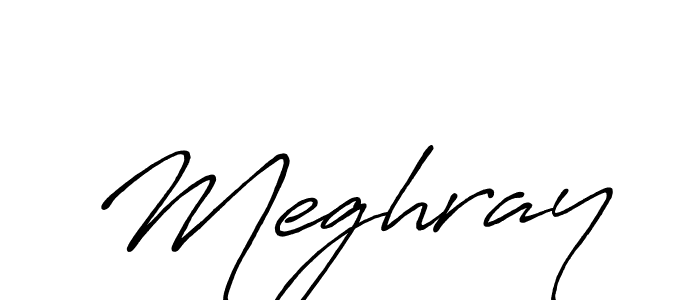 You should practise on your own different ways (Antro_Vectra_Bolder) to write your name (Meghray) in signature. don't let someone else do it for you. Meghray signature style 7 images and pictures png