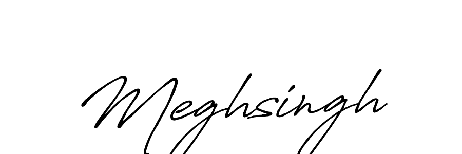 The best way (Antro_Vectra_Bolder) to make a short signature is to pick only two or three words in your name. The name Meghsingh include a total of six letters. For converting this name. Meghsingh signature style 7 images and pictures png