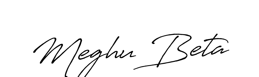 How to Draw Meghu Beta signature style? Antro_Vectra_Bolder is a latest design signature styles for name Meghu Beta. Meghu Beta signature style 7 images and pictures png