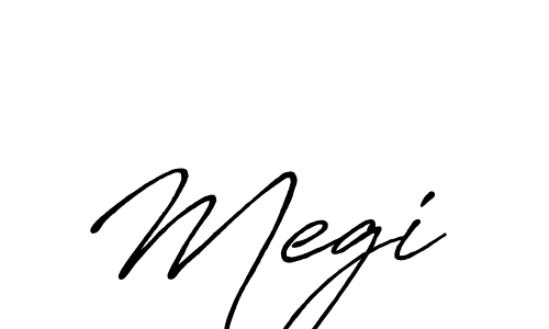 Similarly Antro_Vectra_Bolder is the best handwritten signature design. Signature creator online .You can use it as an online autograph creator for name Megi . Megi  signature style 7 images and pictures png