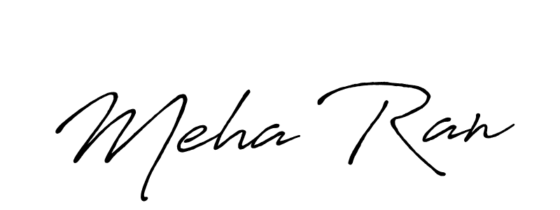 Also You can easily find your signature by using the search form. We will create Meha Ran name handwritten signature images for you free of cost using Antro_Vectra_Bolder sign style. Meha Ran signature style 7 images and pictures png