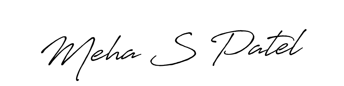 Make a beautiful signature design for name Meha S Patel. Use this online signature maker to create a handwritten signature for free. Meha S Patel signature style 7 images and pictures png