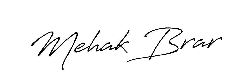 You should practise on your own different ways (Antro_Vectra_Bolder) to write your name (Mehak Brar) in signature. don't let someone else do it for you. Mehak Brar signature style 7 images and pictures png