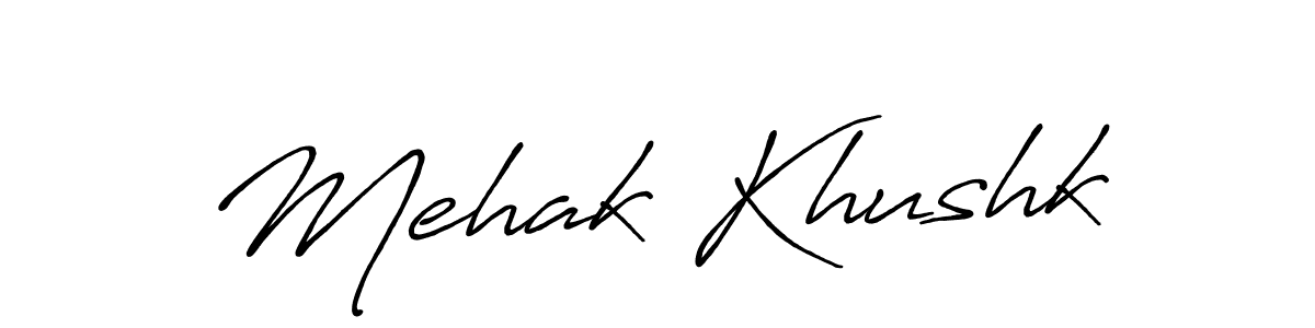 This is the best signature style for the Mehak Khushk name. Also you like these signature font (Antro_Vectra_Bolder). Mix name signature. Mehak Khushk signature style 7 images and pictures png