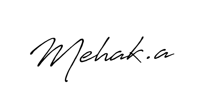 The best way (Antro_Vectra_Bolder) to make a short signature is to pick only two or three words in your name. The name Mehak.a include a total of six letters. For converting this name. Mehak.a signature style 7 images and pictures png