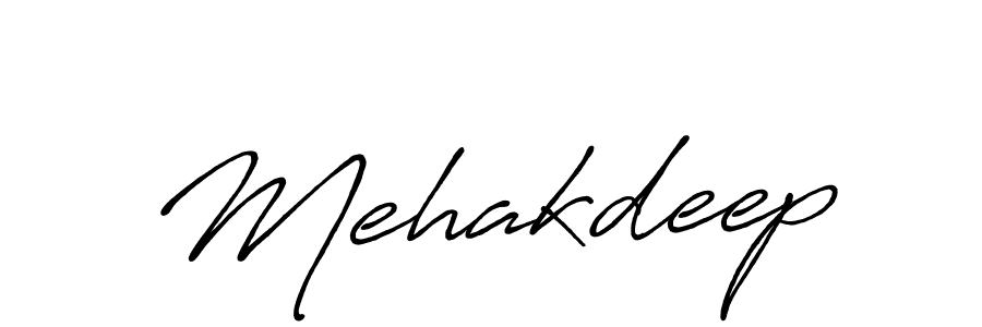 How to make Mehakdeep signature? Antro_Vectra_Bolder is a professional autograph style. Create handwritten signature for Mehakdeep name. Mehakdeep signature style 7 images and pictures png