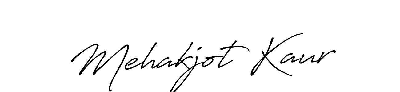 How to make Mehakjot Kaur signature? Antro_Vectra_Bolder is a professional autograph style. Create handwritten signature for Mehakjot Kaur name. Mehakjot Kaur signature style 7 images and pictures png