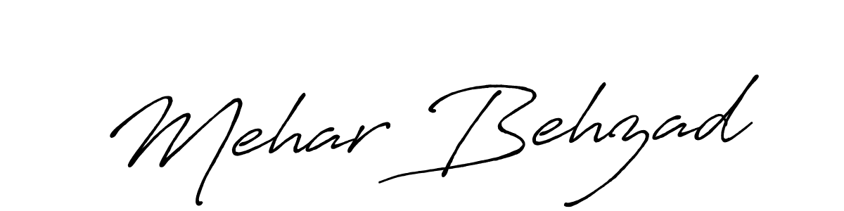 Make a beautiful signature design for name Mehar Behzad. Use this online signature maker to create a handwritten signature for free. Mehar Behzad signature style 7 images and pictures png