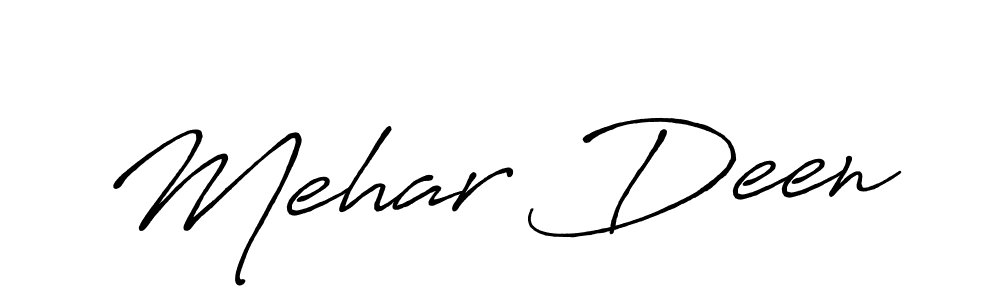 This is the best signature style for the Mehar Deen name. Also you like these signature font (Antro_Vectra_Bolder). Mix name signature. Mehar Deen signature style 7 images and pictures png