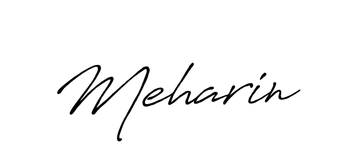 Also we have Meharin name is the best signature style. Create professional handwritten signature collection using Antro_Vectra_Bolder autograph style. Meharin signature style 7 images and pictures png