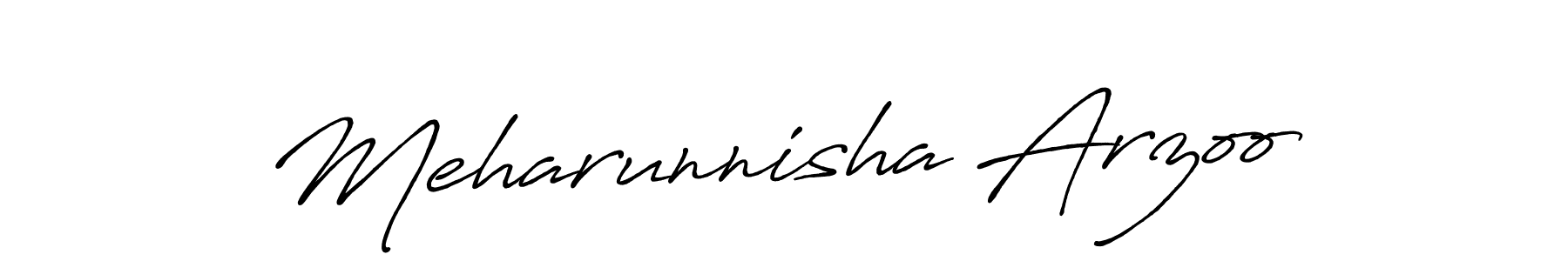 Make a short Meharunnisha Arzoo signature style. Manage your documents anywhere anytime using Antro_Vectra_Bolder. Create and add eSignatures, submit forms, share and send files easily. Meharunnisha Arzoo signature style 7 images and pictures png