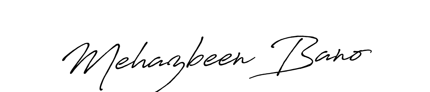 Make a beautiful signature design for name Mehazbeen Bano. Use this online signature maker to create a handwritten signature for free. Mehazbeen Bano signature style 7 images and pictures png