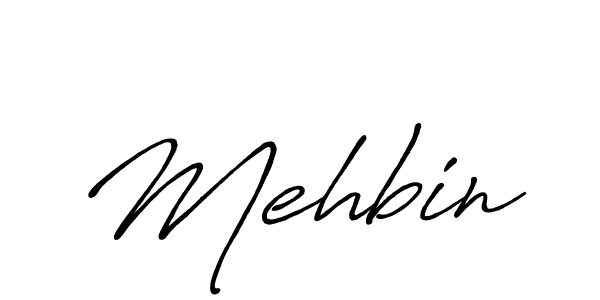 Create a beautiful signature design for name Mehbin. With this signature (Antro_Vectra_Bolder) fonts, you can make a handwritten signature for free. Mehbin signature style 7 images and pictures png