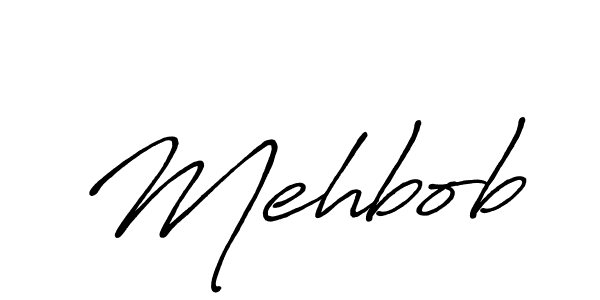 How to make Mehbob name signature. Use Antro_Vectra_Bolder style for creating short signs online. This is the latest handwritten sign. Mehbob signature style 7 images and pictures png
