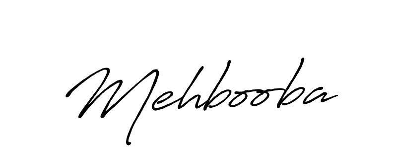 It looks lik you need a new signature style for name Mehbooba. Design unique handwritten (Antro_Vectra_Bolder) signature with our free signature maker in just a few clicks. Mehbooba signature style 7 images and pictures png