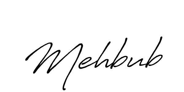 Use a signature maker to create a handwritten signature online. With this signature software, you can design (Antro_Vectra_Bolder) your own signature for name Mehbub. Mehbub signature style 7 images and pictures png