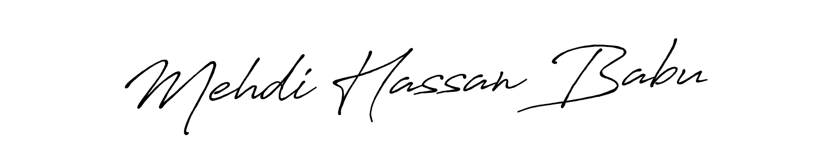 Also You can easily find your signature by using the search form. We will create Mehdi Hassan Babu name handwritten signature images for you free of cost using Antro_Vectra_Bolder sign style. Mehdi Hassan Babu signature style 7 images and pictures png