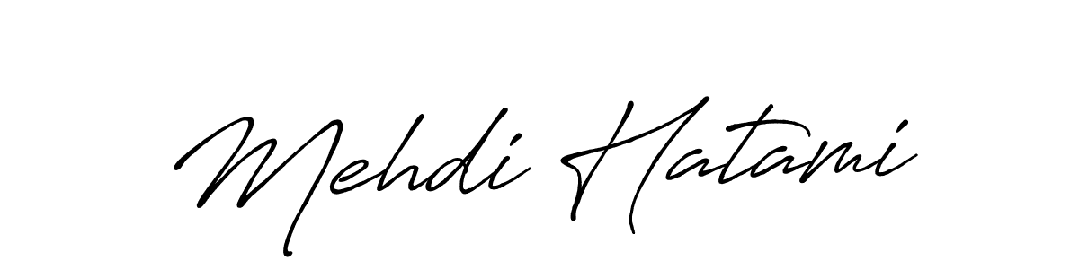 Mehdi Hatami stylish signature style. Best Handwritten Sign (Antro_Vectra_Bolder) for my name. Handwritten Signature Collection Ideas for my name Mehdi Hatami. Mehdi Hatami signature style 7 images and pictures png