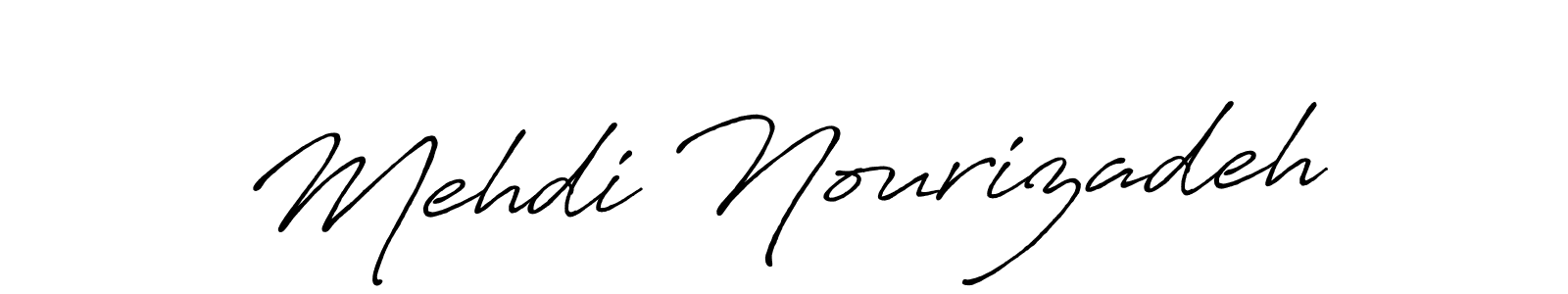 This is the best signature style for the Mehdi Nourizadeh name. Also you like these signature font (Antro_Vectra_Bolder). Mix name signature. Mehdi Nourizadeh signature style 7 images and pictures png