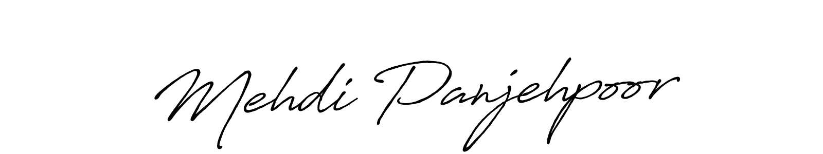 Use a signature maker to create a handwritten signature online. With this signature software, you can design (Antro_Vectra_Bolder) your own signature for name Mehdi Panjehpoor. Mehdi Panjehpoor signature style 7 images and pictures png