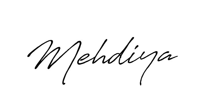 Design your own signature with our free online signature maker. With this signature software, you can create a handwritten (Antro_Vectra_Bolder) signature for name Mehdiya. Mehdiya signature style 7 images and pictures png