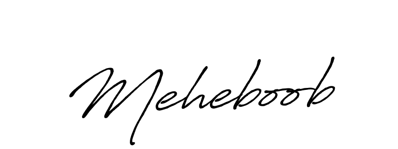 Meheboob stylish signature style. Best Handwritten Sign (Antro_Vectra_Bolder) for my name. Handwritten Signature Collection Ideas for my name Meheboob. Meheboob signature style 7 images and pictures png
