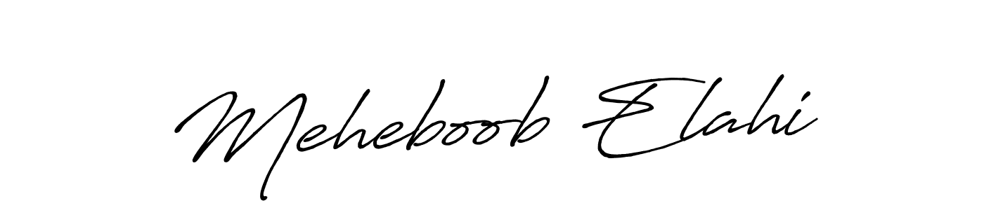 Once you've used our free online signature maker to create your best signature Antro_Vectra_Bolder style, it's time to enjoy all of the benefits that Meheboob Elahi name signing documents. Meheboob Elahi signature style 7 images and pictures png