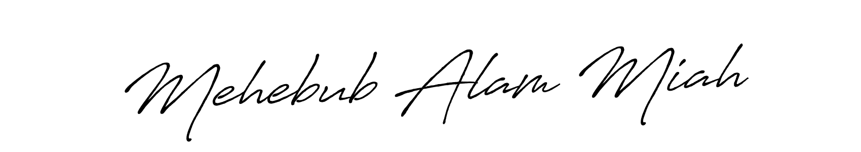 It looks lik you need a new signature style for name Mehebub Alam Miah. Design unique handwritten (Antro_Vectra_Bolder) signature with our free signature maker in just a few clicks. Mehebub Alam Miah signature style 7 images and pictures png