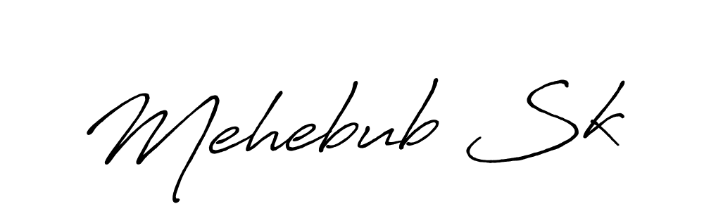 The best way (Antro_Vectra_Bolder) to make a short signature is to pick only two or three words in your name. The name Mehebub Sk include a total of six letters. For converting this name. Mehebub Sk signature style 7 images and pictures png