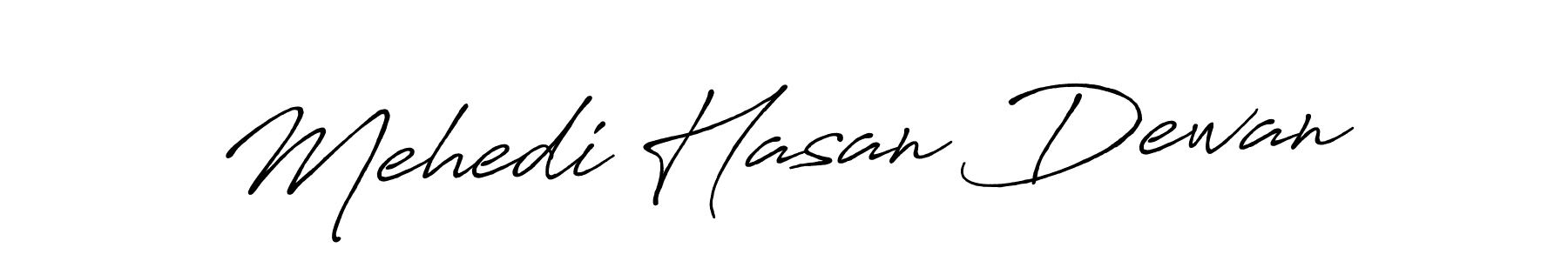 Make a beautiful signature design for name Mehedi Hasan Dewan. With this signature (Antro_Vectra_Bolder) style, you can create a handwritten signature for free. Mehedi Hasan Dewan signature style 7 images and pictures png