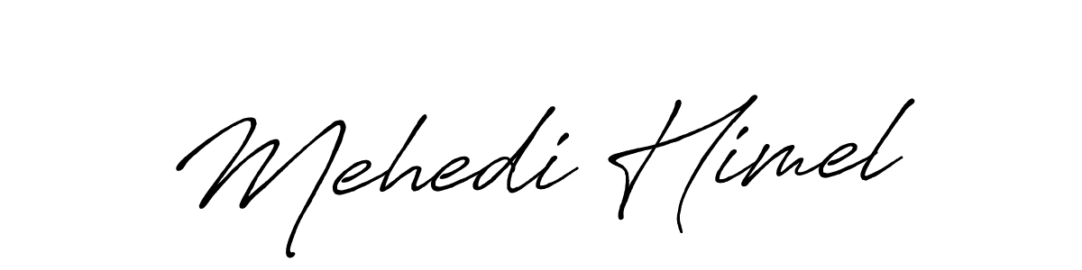 Also You can easily find your signature by using the search form. We will create Mehedi Himel name handwritten signature images for you free of cost using Antro_Vectra_Bolder sign style. Mehedi Himel signature style 7 images and pictures png