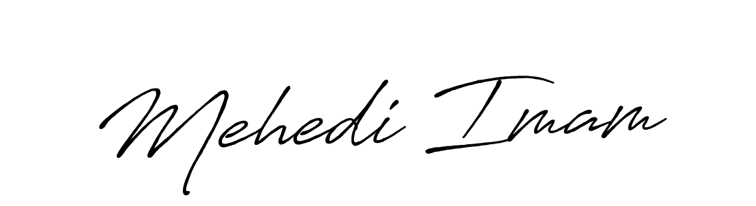 Also You can easily find your signature by using the search form. We will create Mehedi Imam name handwritten signature images for you free of cost using Antro_Vectra_Bolder sign style. Mehedi Imam signature style 7 images and pictures png