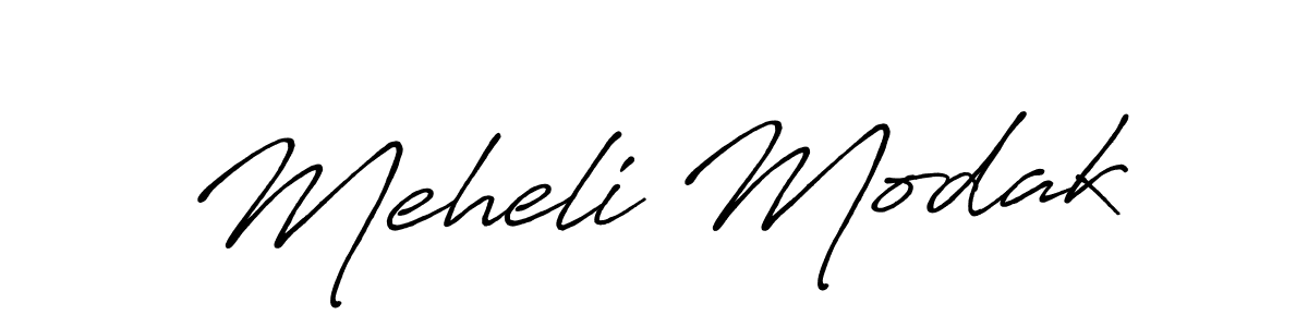 How to make Meheli Modak signature? Antro_Vectra_Bolder is a professional autograph style. Create handwritten signature for Meheli Modak name. Meheli Modak signature style 7 images and pictures png